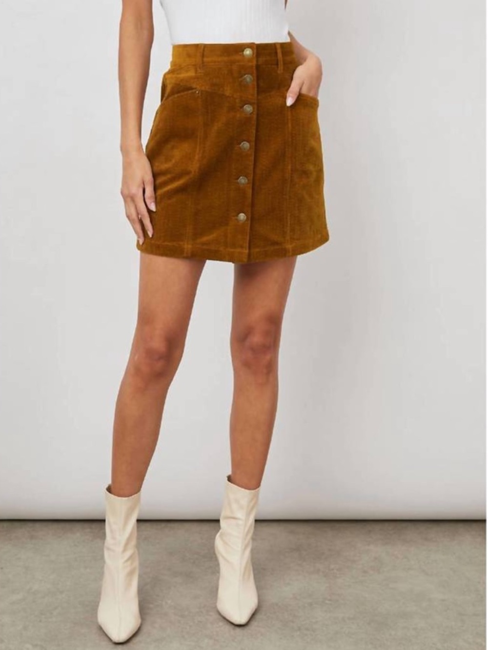 Rails Skirt Canyon Corduroy Ground Cinnamon Size 26 - Picture 2 of 9